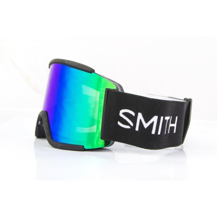 Smith Squad XL Black ChromaPop Sun Green Mirror Lens Snow Goggles